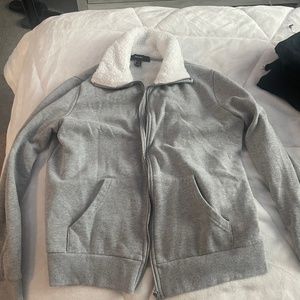 Grey zip up